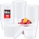 Thenshop 100 Sets Deli Containers with Lids 16 oz Leakproof Disposable Soup Containers plastic Food Storage box with Airtight Lids Round Clear Takeout bowl Microwave Dishwasher Freezer Safe