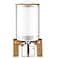 Tioncy 8L Flour and Cereal Glass Container Rice Oatmeal Dispenser Storage Container Cereal Food Storge Container with Airtight Lid Wooden Stand and Measuring Cup for Kitchen Organization Pantry Store