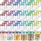 Sliner 60 Pcs 8 oz Plastic Jars with Lids Clear Round Leakproof Storage Containers Empty Refillable Plastic Mason Jars for Travel Storage Face Creams Kitchen Household Food Spice Colorful
