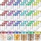Sliner 60 Pcs 8 oz Plastic Jars with Lids Clear Round Leakproof Storage Containers Empty Refillable Plastic Mason Jars for Travel Storage Face Creams Kitchen Household Food Spice Colorful