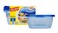 Glad Ware Deep Dish Food Storage Containers with Lids Large Rectangle BPA Free Plastic for Soups Salads and Meal Prep Lock Tight Seal Microwave Dishwasher Safe 64 Oz 3 Count