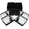 Thintinick 12 Pieces Rectangular Metal Empty Hinged Tins Containers Basic Necessities Home Storage Organizer Mini Box Set 45 x 33 x 087 inches Black