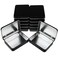 Thintinick 12 Pieces Rectangular Metal Empty Hinged Tins Containers Basic Necessities Home Storage Organizer Mini Box Set 45 x 33 x 087 inches Black