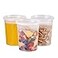 FULING 32oz Plastic Deli Containers 240 Sets Leakproof Stackable BPA Free Microwavable Freezer Safe