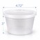 4U'LIFE 4ULIFE 16 oz 12Pack Heavy Duty Translucent Microwavable Plastic Deli Food Storage Containers and Lids Combo Pack