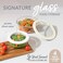 Bentgo Signature LeakProof Glass Food Storage 4Piece Set 1Compartment PlasticFree Containers with Airtight Glass Lids BPAFree Microwave Freezer Oven Dishwasher Safe White Stone