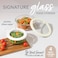 Bentgo Signature LeakProof Glass Food Storage 4Piece Set 1Compartment PlasticFree Containers with Airtight Glass Lids BPAFree Microwave Freezer Oven Dishwasher Safe White Stone