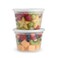BluShine 36 Sets 16 oz Plastic Deli Food Storage Containers with Airtight Leak Proof Lids Reusable Microwave Fridge and Freezer Safe