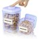iChewie Bop Top Airtight Food Storage Containers with Lid Multi Pack Kitchen Canister Sets Air Tight Pantry Container Pop Top Dry Food Storage Containers for Snacks Sugar Flour Baking Cereal Pasta