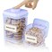 iChewie Bop Top Airtight Food Storage Containers with Lid Multi Pack Kitchen Canister Sets Air Tight Pantry Container Pop Top Dry Food Storage Containers for Snacks Sugar Flour Baking Cereal Pasta