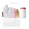 NATX Bottle Shape Open Top Aluminum Foil Pouch Package Bag with Tear Notch Portable Cute Bottle Shape Food Preservation Smell Proof Packaging Pouches White 2347in 612cm