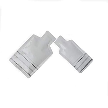 NATX Bottle Shape Open Top Aluminum Foil Pouch Package Bag with Tear Notch Portable Cute Bottle Shape Food Preservation Smell Proof Packaging Pouches White 2347in 612cm