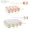 BULKBUY Egg Cartons 60 Packs Clear Plastic Blank Egg Cartons with Free Labels Holds up to 12 Eggs Securely Perfect for Family Pasture Farm Markets Display Medium