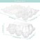 DAJAVE 100 Pack Plastic Egg Cartons Bulk 2x3 Egg Holders Style Holds up for 6 Eggs Half Dozen Egg Carton for Family Pasture Farm Markets DisplayMedium