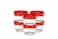 ELEGANT DISPOSABLES 4 Ounce 20 Pack Twist cap Containers Clear Bottom With Red Top Screw on Lids Twist Top Food Storage Freezer Containers