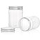 Fasmov 21 Pack 12 Ounce Clear Plastic Jars Containers with Screw On Lids Round Empty Plastic Slime Storage Containers for Kitchen Household Storage BPA Free