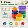 FIXBODY 7PCS Portion Control Containers ColorCoded Labeled 21 Day Lose Weight System Use Guide 21 Day Tracker and Recipe Ebook Include