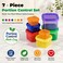 FIXBODY 7PCS Portion Control Containers ColorCoded Labeled 21 Day Lose Weight System Use Guide 21 Day Tracker and Recipe Ebook Include