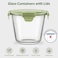 Freshmage 23oz Glass Meal Prep Containers with Lids Airtight 3Cup Glass Storage Containers Set HeatResistant BPAFree for Soup Leftover Microwave Dishwasher and Freezer Safe 6 Packs