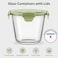 Freshmage 23oz Glass Meal Prep Containers with Lids Airtight 3Cup Glass Storage Containers Set HeatResistant BPAFree for Soup Leftover Microwave Dishwasher and Freezer Safe 6 Packs
