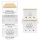 Gdfjiy Onion Garlic Storage Bin Kitchen Vegetable Storage Tin Set of 2 for Onion Garlic with Wooden Lid and Aerating Holes Kitchen Storage Canisters Set Long Shelf Life White