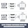 GULFLIN 2 3 Compartment Meal Prep Containers Glass Food Storage Lunch Containers with Lids Bento Box Portion Control Freezer to Microwave Safe