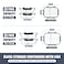 GULFLIN 2 3 Compartment Meal Prep Containers Glass Food Storage Lunch Containers with Lids Bento Box Portion Control Freezer to Microwave Safe