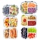 GULFLIN 2 3 Compartment Meal Prep Containers Glass Food Storage Lunch Containers with Lids Bento Box Portion Control Freezer to Microwave Safe
