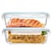 Luvan 2Pack 60Oz Large Glass Storage Containers with Lids Meal Prep Food Container Set with Snap Airtight Lid for Baking Microwave Oven BPA Free Leak Proof Freezer Dishwasher Safe