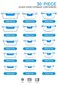 M MCIRCO 30 Pieces Glass Food Storage Containers with Upgraded Snap Locking LidsGlass Meal Prep Containers Set Airtight Lunch Containers Microwave Oven Freezer and Dishwasher Friendly Blue