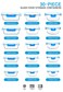 M MCIRCO 30 Pieces Glass Food Storage Containers with Upgraded Snap Locking LidsGlass Meal Prep Containers Set Airtight Lunch Containers Microwave Oven Freezer and Dishwasher Friendly Blue