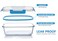 M MCIRCO 30 Pieces Glass Food Storage Containers with Upgraded Snap Locking LidsGlass Meal Prep Containers Set Airtight Lunch Containers Microwave Oven Freezer and Dishwasher Friendly Blue