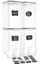 M MCIRCO Extra Large 7qt 65L220oz Tall Food Storage Containers WIDE DEEP 4Piece Plastic Airtight Kitchen Pantry Storage Containers for Flour Sugar with 4 Measuring Cups20 Labels
