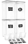 M MCIRCO Extra Large 7qt 65L220oz Tall Food Storage Containers WIDE DEEP 4Piece Plastic Airtight Kitchen Pantry Storage Containers for Flour Sugar with 4 Measuring Cups20 Labels