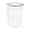 M MCIRCO Extra Large 7qt 65L220oz Tall Food Storage Containers WIDE DEEP 4Piece Plastic Airtight Kitchen Pantry Storage Containers for Flour Sugar with 4 Measuring Cups20 Labels