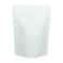 AQRICHFOX Matte White Resealable Food Storage Pouches Zip Lock Aluminum Foil Bags Stand Up Pouches Smell Proof Pouches 50pcs