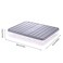 Naranqa Food Storage Bin Vegetable Organizer with Lid Clear Fridge Crisper Keep Food Fresh BPA Free Kitchen Organizer Bins GreyLSIZE with MAT
