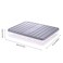 Naranqa Food Storage Bin Vegetable Organizer with Lid Clear Fridge Crisper Keep Food Fresh BPA Free Kitchen Organizer Bins GreyLSIZE with MAT