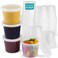 OAKRIDGE PRODUCTS Deluxe 4oz Deli Food Storage Containers Designed for Fridge and Freezer 100 Pack
