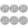Othmro 6pcs 03oz Metal Round Tins Aluminum Tin Cans Containers with Screw Lid 3518mmDxH Silver tin cans for Salve Spices Lip Balm Tea or Candies 10ml