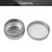 Othmro 6pcs 03oz Metal Round Tins Aluminum Tin Cans Containers with Screw Lid 3518mmDxH Silver tin cans for Salve Spices Lip Balm Tea or Candies 10ml