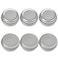 Othmro 6pcs 03oz Metal Round Tins Aluminum Tin Cans Containers with Screw Lid 3518mmDxH Silver tin cans for Salve Spices Lip Balm Tea or Candies 10ml