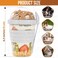 QUASLEQ 4Pack Reusable Parfait Cups with Lids BuiltIn Spoons BPAFree DualCompartment Containers for Oatmeal Granola Breakfast Gym and Travel Leakproof Dishwasher Safe 20 oz