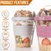 QUASLEQ 4Pack Reusable Parfait Cups with Lids BuiltIn Spoons BPAFree DualCompartment Containers for Oatmeal Granola Breakfast Gym and Travel Leakproof Dishwasher Safe 20 oz