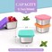 Qukaka 6x27 Oz Salad Dressing Container to GoHandy Leakproof Stainless Steel Meal Prep Containers ReusableSauce Containers for Lunch Box Picnics Travel Office and Kitchen StorageSquare