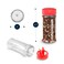 RoyalHouse 6 PACK 55 Oz with Red Cap Plastic Spice Jars Bottles Containers Perfect for Storing Spice Herbs and Powders Lined Cap Safe Plastic PET BPA free Made in USA