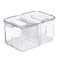 SANNO Vegetable Fruit Storage Containers Produce Saver Containers Refrigerator Storage Containers Fresh Produce Saver with Lids and VentsStackable Salad Lettuce Keeper for Refrigerator