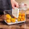 SANNO Vegetable Fruit Storage Containers Produce Saver Containers Refrigerator Storage Containers Fresh Produce Saver with Lids and VentsStackable Salad Lettuce Keeper for Refrigerator