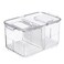 SANNO Vegetable Fruit Storage Containers Produce Saver Containers Refrigerator Storage Containers Fresh Produce Saver with Lids and VentsStackable Salad Lettuce Keeper for Refrigerator