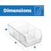 Seseno Set Of 4 Food Storage Organizer Bins Divided 3 Compartment Kitchen Pantry Fridge Organizers for Food Packets Seasoning Spices Sauce Packets Pouches Snacks Clear Plastic Storage Rack